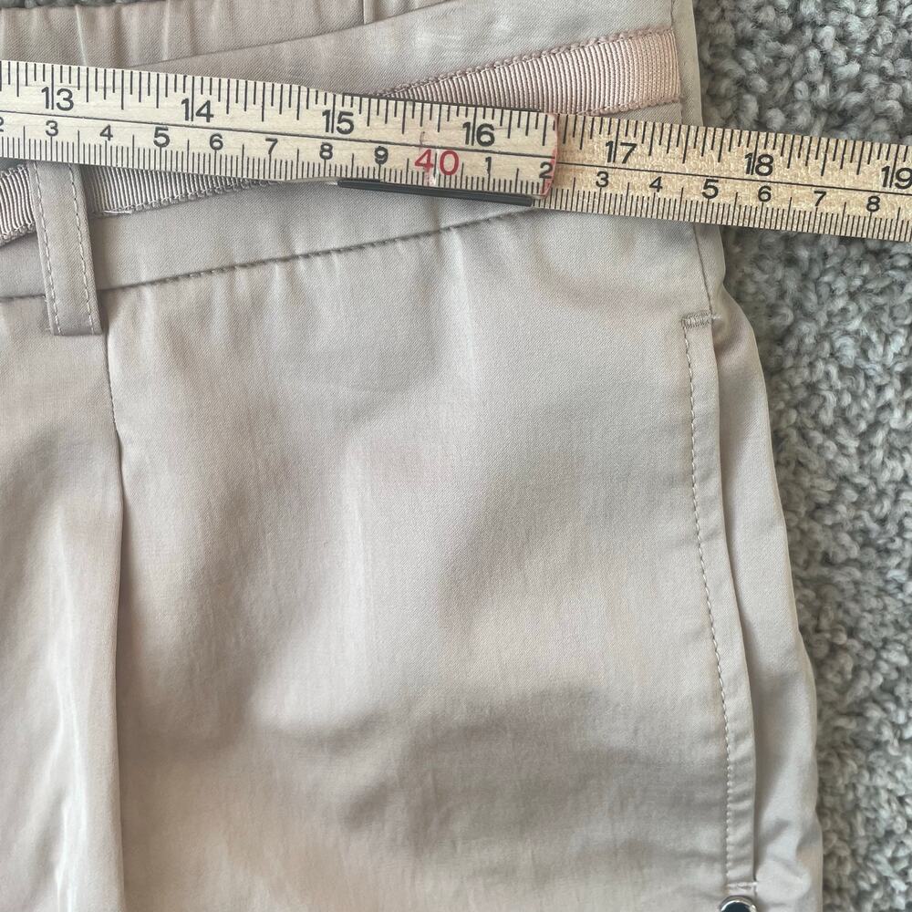 NWT Lafayette 148 New York Sz L pleated city shorts in sandstone retail $298 - Picture 9 of 14